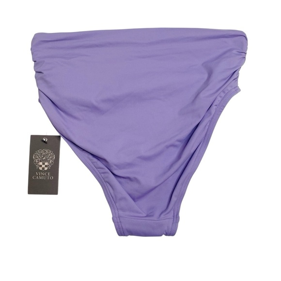 Vince Camuto Convertible High Waist Bikini Bottoms Lavender Purple XS New - Picture 5 of 5